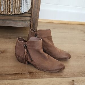 Sam Edelman Leather Ankle Boots, Size 8